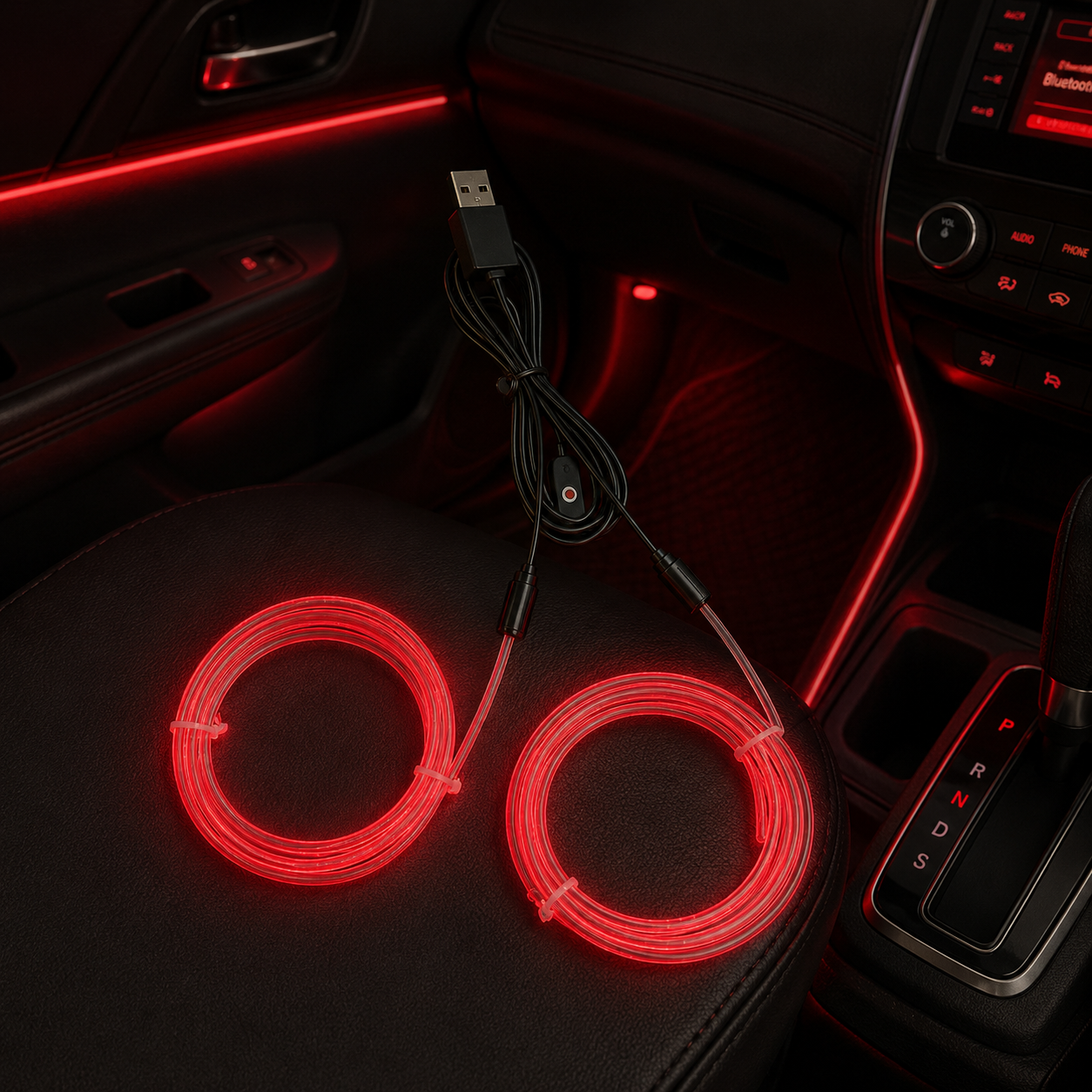 AmbientDrive Car Dashboard Multicolor Rhythm Atmosphere Light Strip