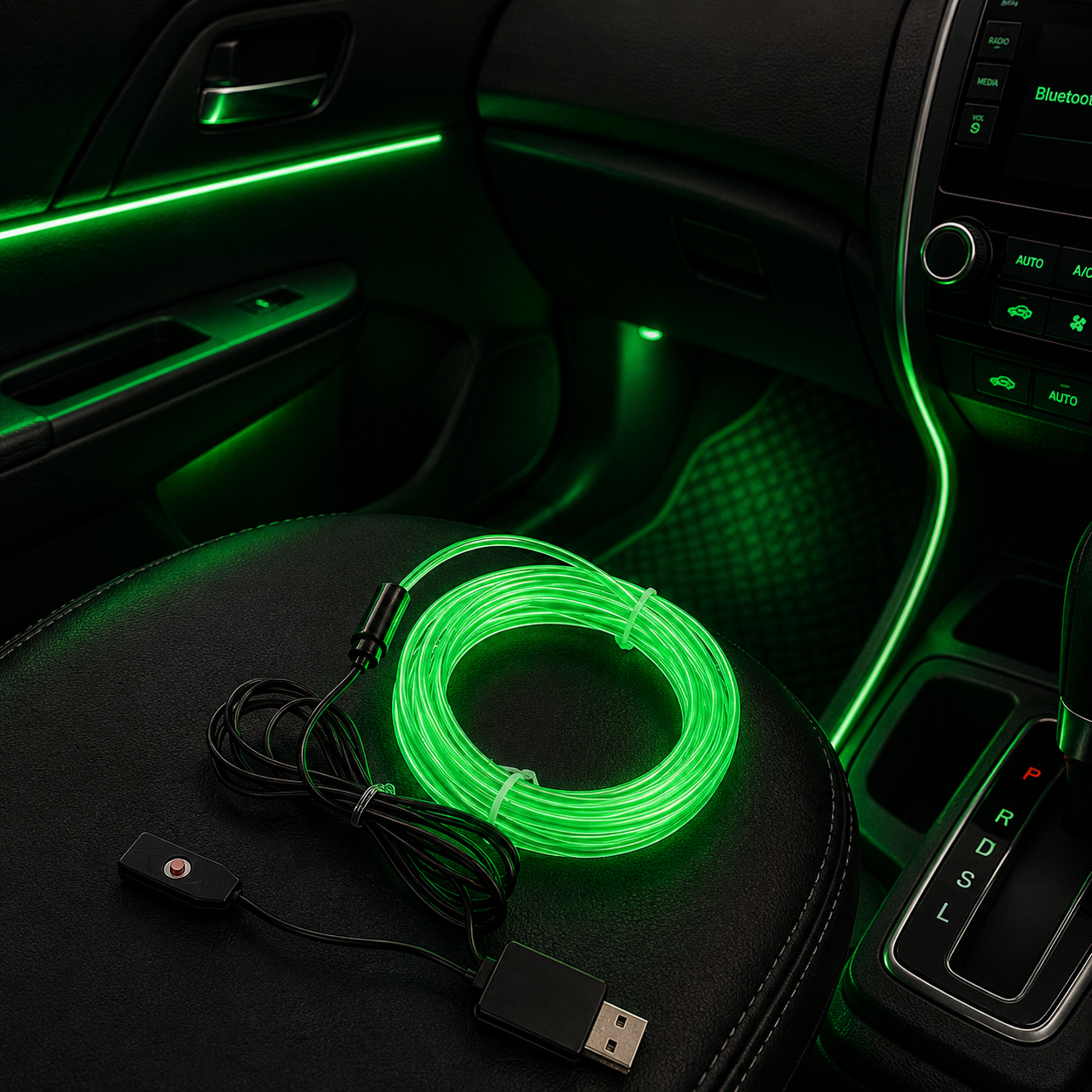 AmbientDrive Car Dashboard Multicolor Rhythm Atmosphere Light Strip